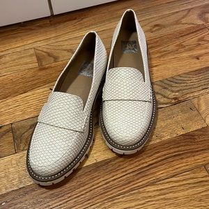 Dolce Vita white loafers, size 6.5